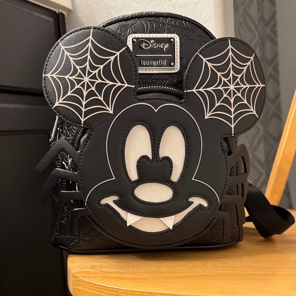Loungefly Handbags - Disney Loungefly Mickey Mouse Spider Web Backpack